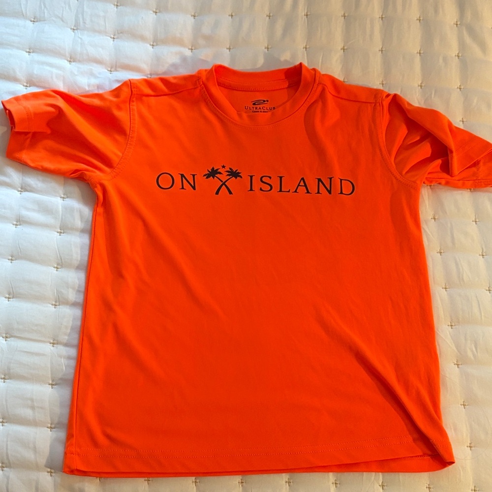 Sanibel's On Island Kids Rash Guard/T-Shirt, size youth small 6/8